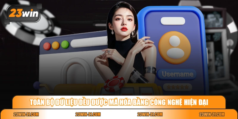 Toàn bộ dữ liệu đều được mã hóa bằng công nghệ hiện đại